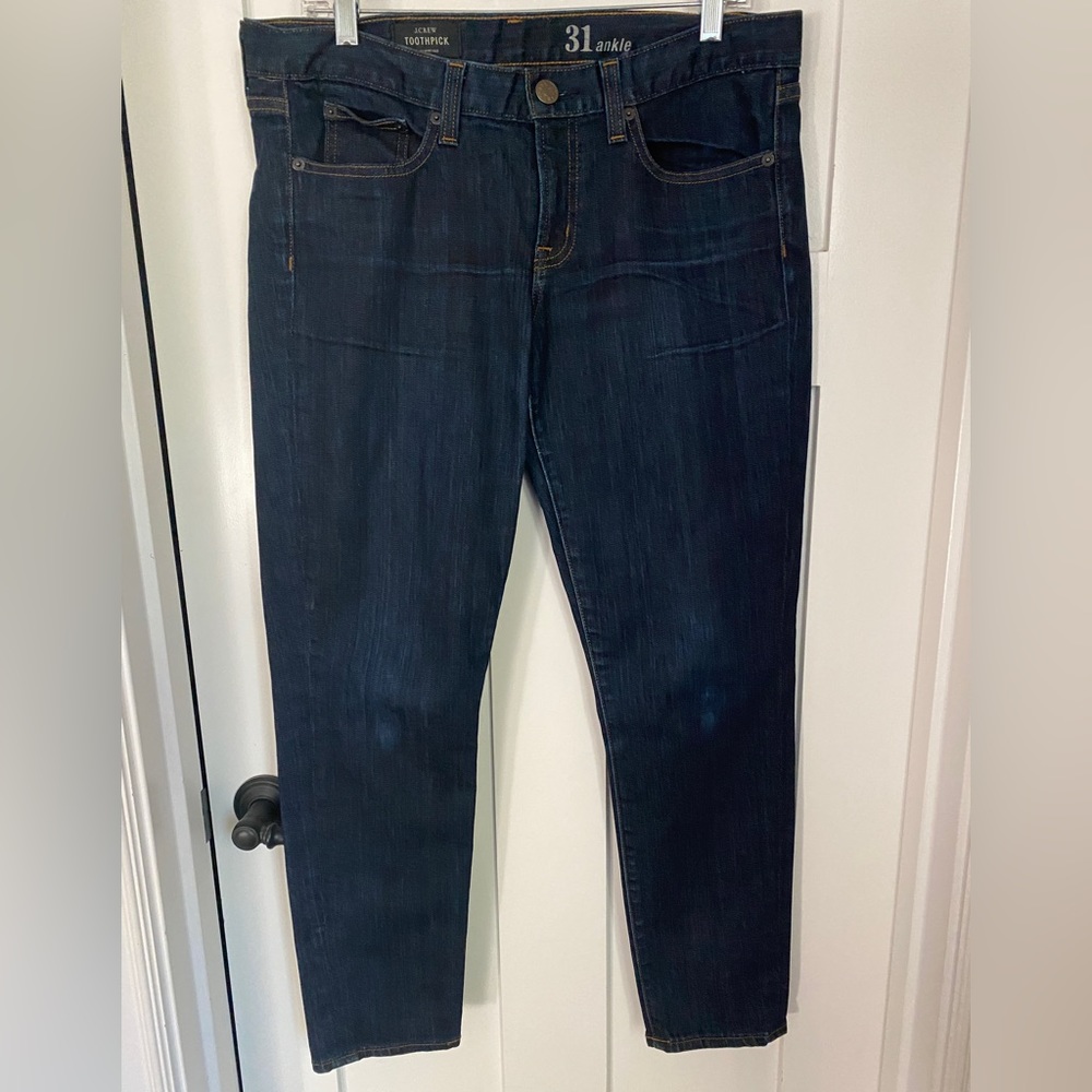 JCrew toothpick ankle crop jeans - Size 31